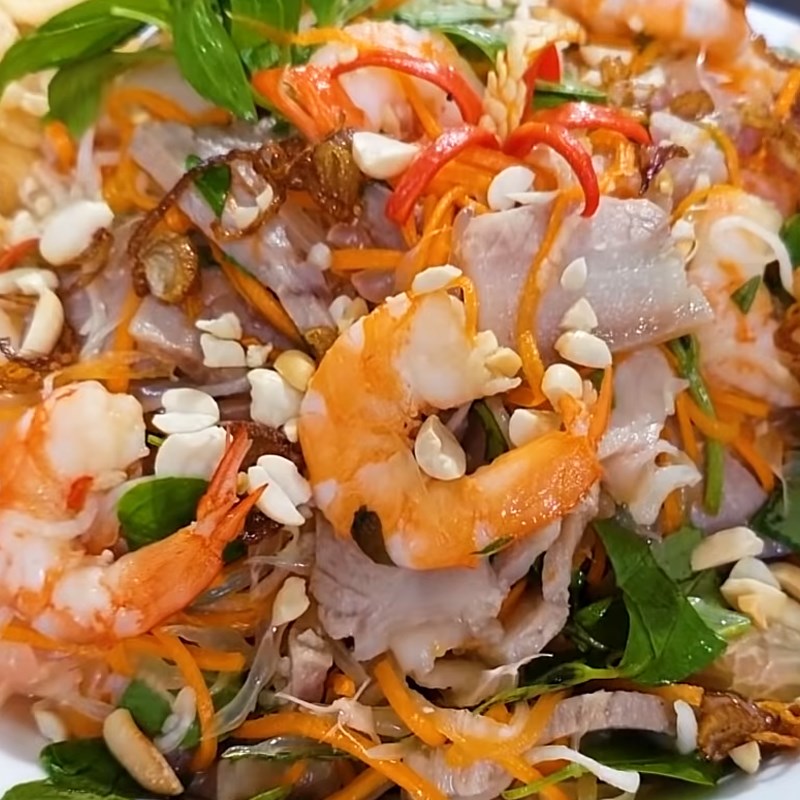Bước 7 Thành phẩm Gỏi bưởi tôm thịt