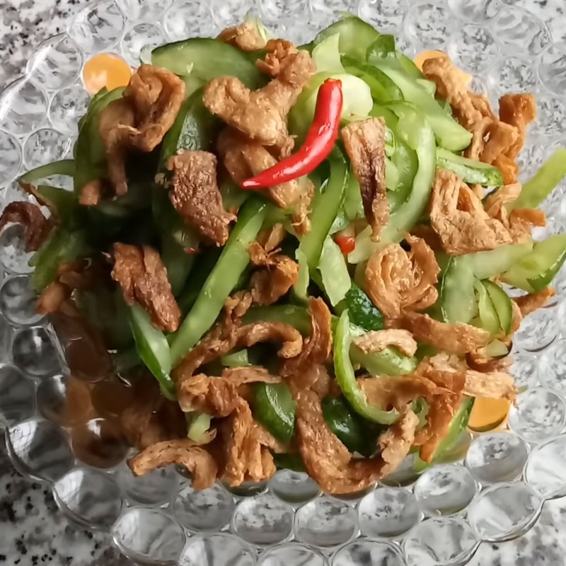 Bước 6 Thành phẩm Gỏi dưa leo gà lát chay