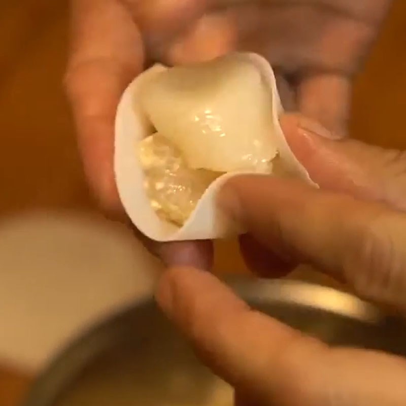 Bước 7 Gói há cảo Há cảo sò điệp
