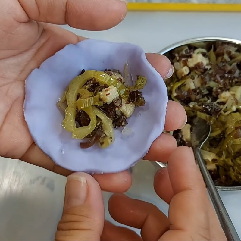 Bước 5 Gói há cảo Há cảo hoa hồng nhân chay