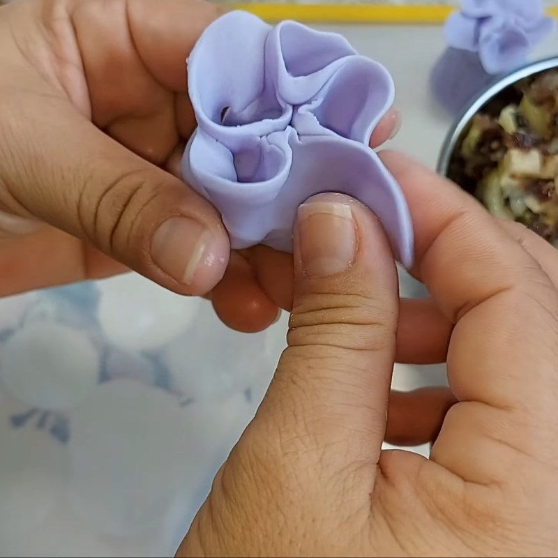 Bước 5 Gói há cảo Há cảo hoa hồng nhân chay
