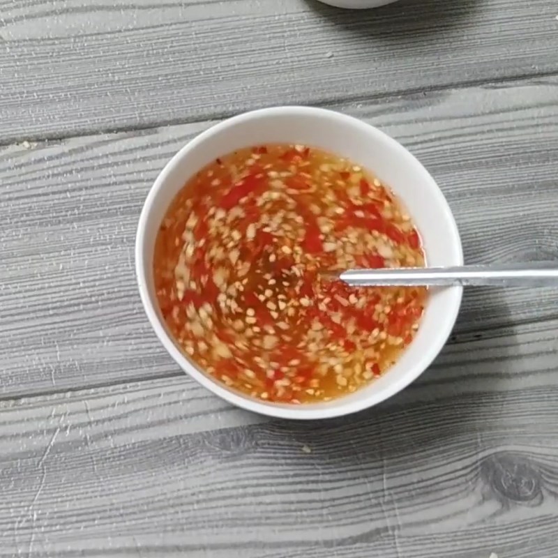 Bước 3 Làm sốt trộn Gỏi rau càng cua tai heo