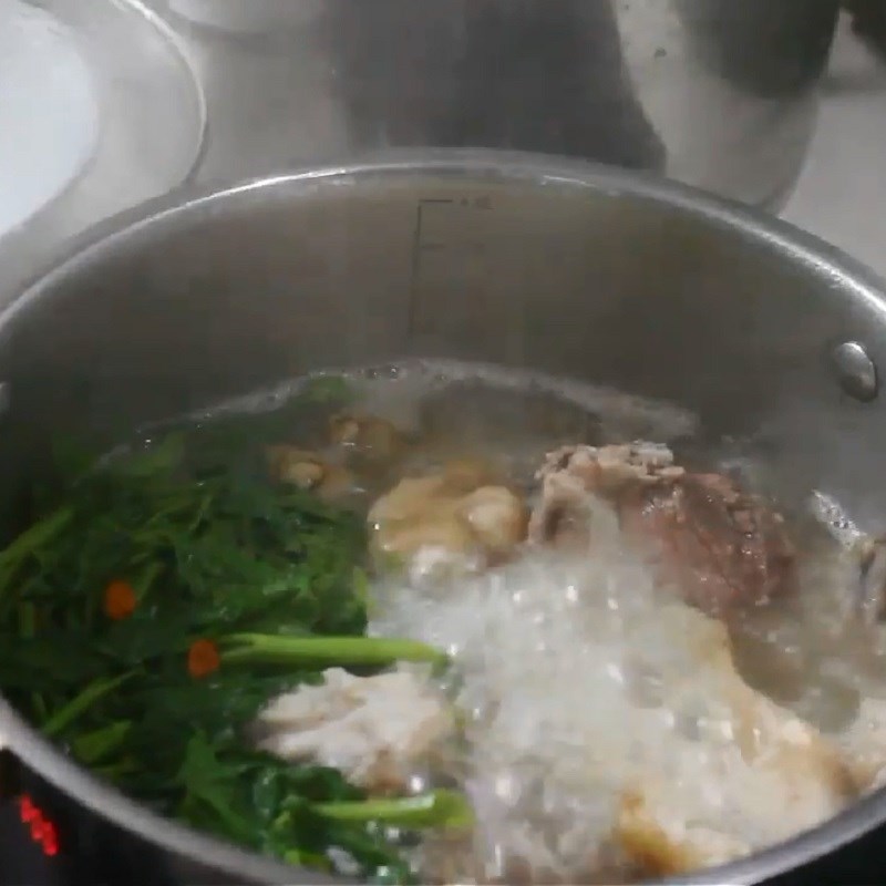 Bước 3 Hầm chân dê Chân dê hầm thuốc bắc và ngải cứu