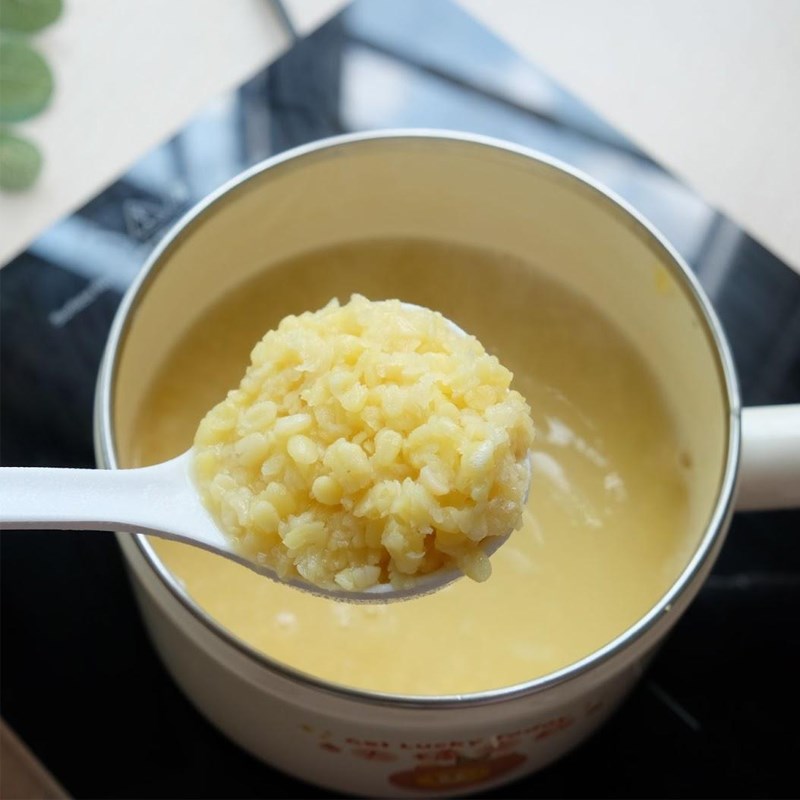 Bước 2 Hầm đậu xanh Bánh trung thu dẻo nhân đậu xanh