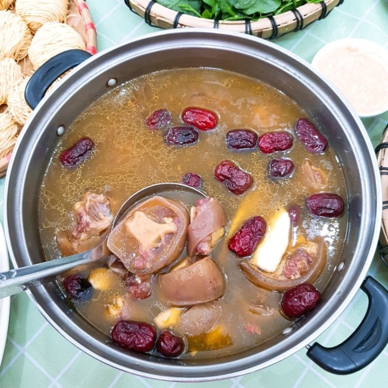 Bước 3 Hầm đuôi bò Lẩu đuôi bò thuốc bắc bằng nồi áp suất