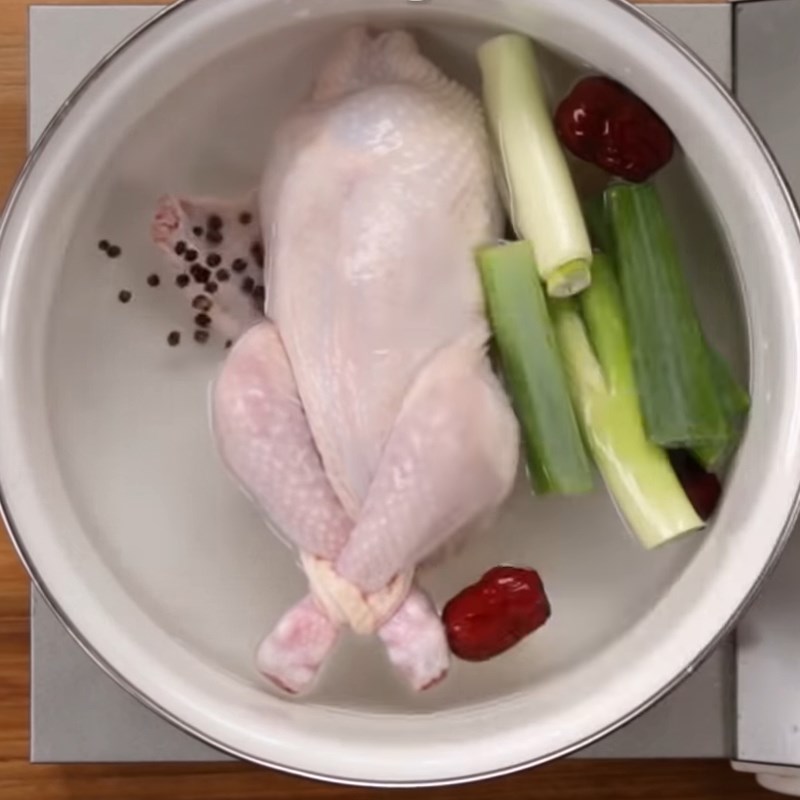 Bước 2 Hầm gà Gà hầm baeksuk
