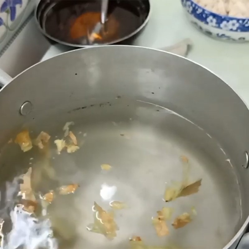 Bước 4 Hầm nước dùng Súp cua óc heo