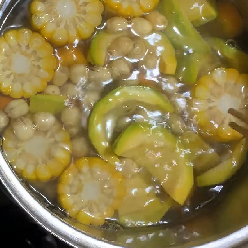 Bước 2 Hầm rau củ Nước dashi rau củ