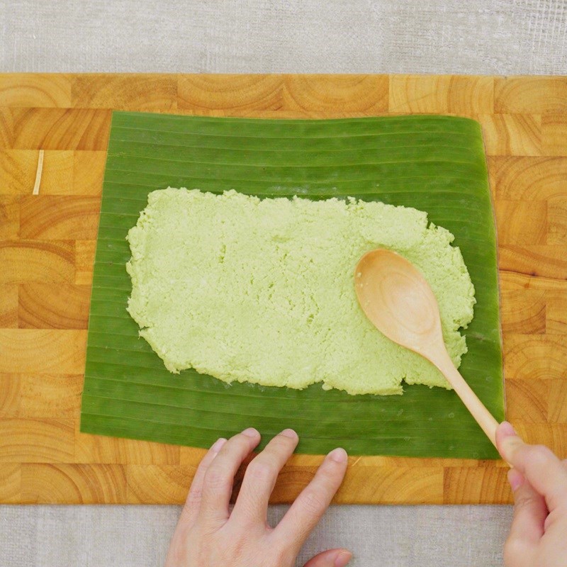 Bước 3 Hấp bánh Bánh tằm khoai mì