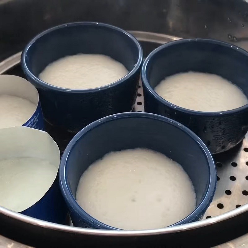 Bước 3 Hấp bánh Bánh bèo ngọt lá dứa