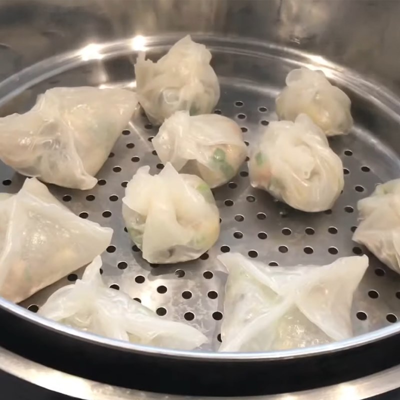 Bước 3 Hấp bánh Há cảo bằng bánh tráng