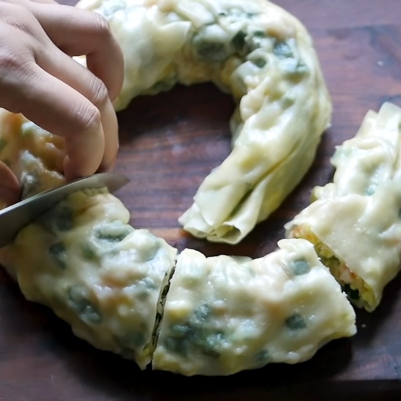 Bước 5 Hấp bánh Bánh cuốn nhân tôm