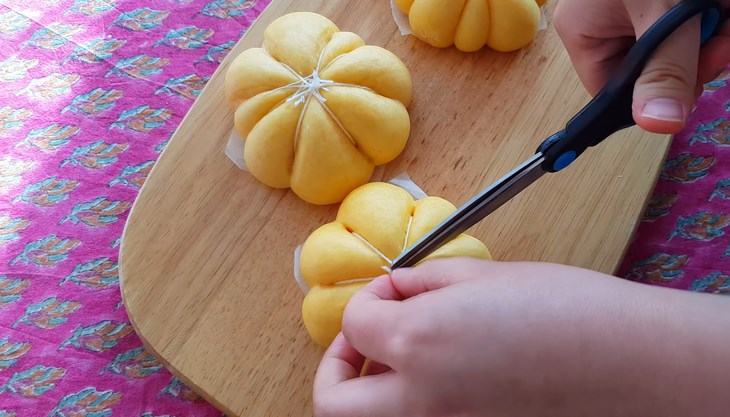 Bước 8 Hấp bánh Bánh bao bí đỏ