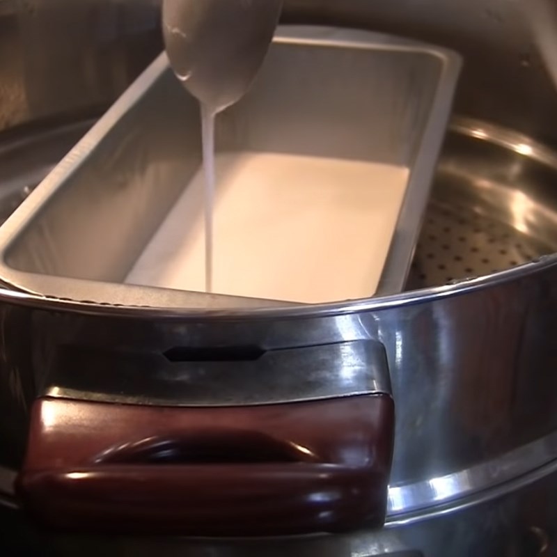 Bước 4 Hấp bánh Bánh da lợn khoai lang tím