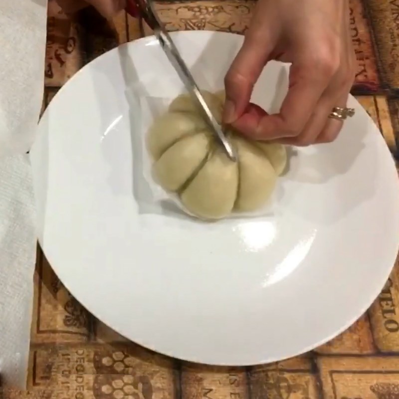 Bước 7 Hấp bánh bao Bánh bao nhân đậu đỏ chay