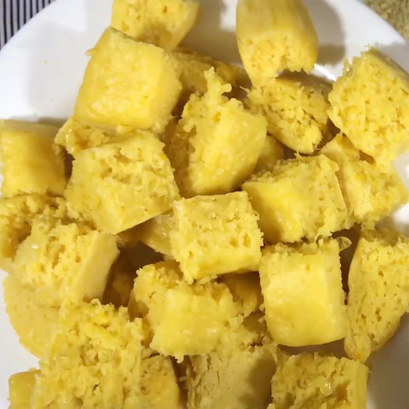 Bước 3 Hấp bánh bắp phô mai Bánh bắp phô mai chiên xù