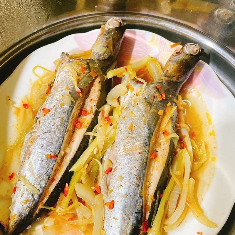Bước 3 Hấp cá Cá ồ hấp cuốn bánh tráng