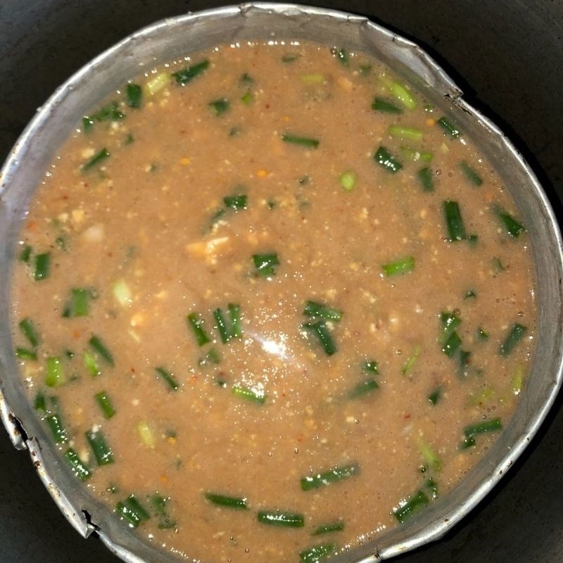 Bước 3 Hấp chả riêu ghẹ Bún riêu ghẹ