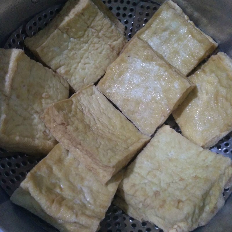 Bước 3 Hấp đậu hủ Đậu hũ hấp rau răm