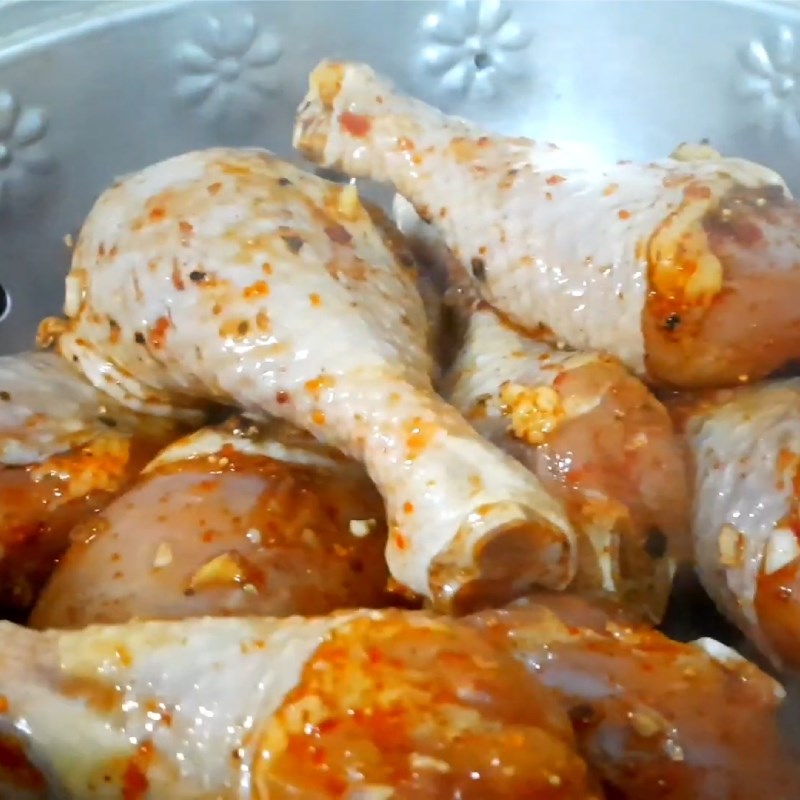 Bước 3 Hấp gà Gà chiên cốm