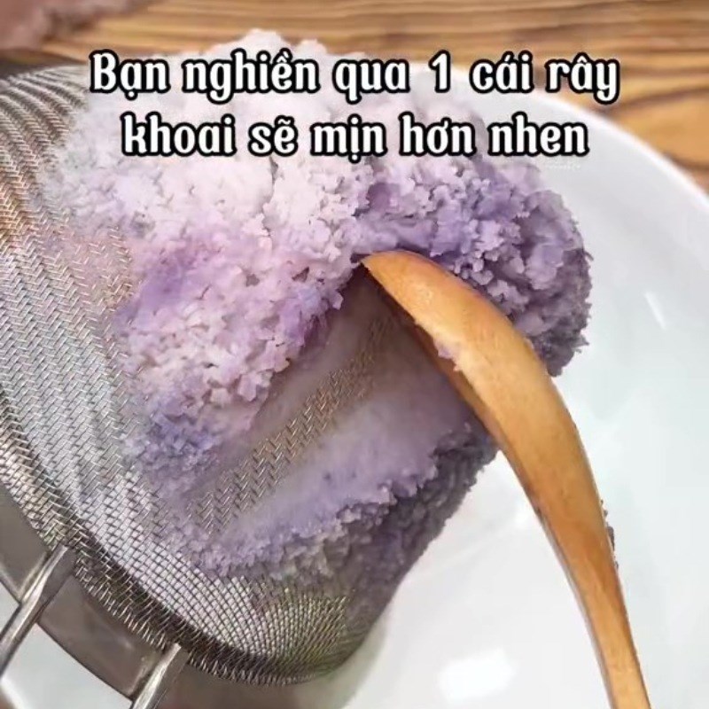 Bước 2 Hấp khoai Bánh xu xê nhân khoai