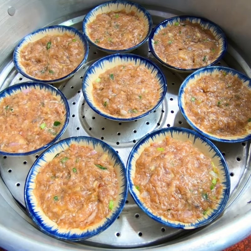 Bước 3 Hấp mắm Mắm chưng hột vịt