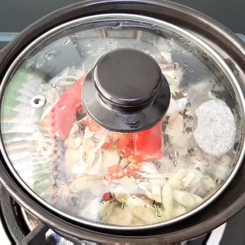 Bước 2 Hấp ốc hương với sả Ốc hương hấp sả