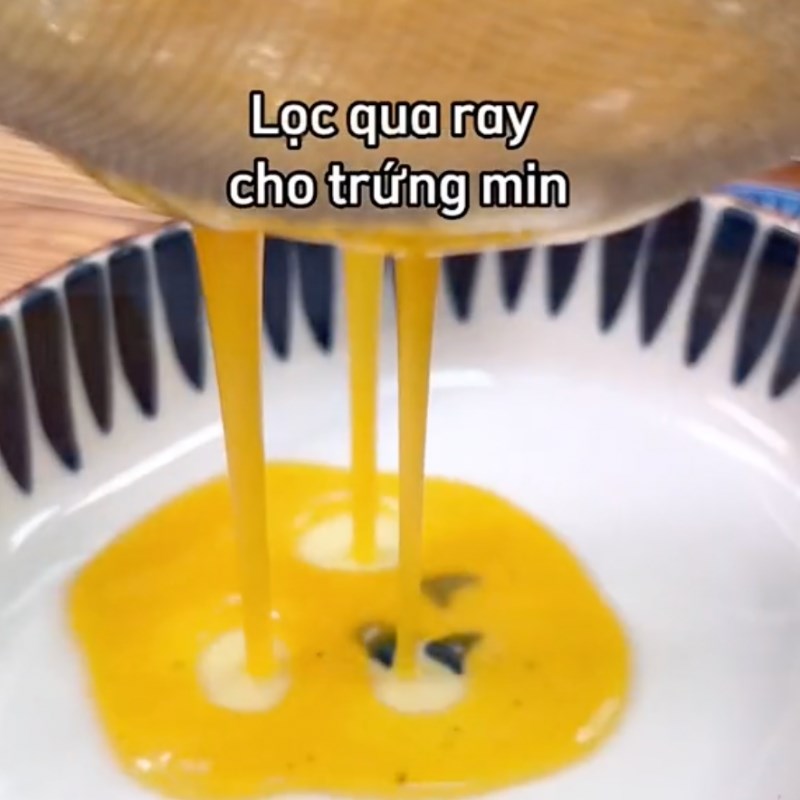 Bước 1 Hấp trứng Trứng hấp sốt cà (Công thức từ kênh tiktok Cách Nấu Ngon cùng Cách Nấu Ngon)