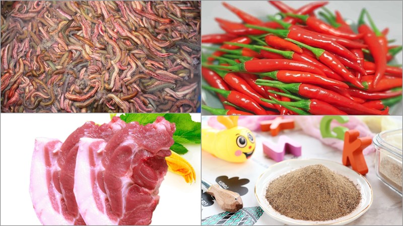 Nguyên liệu món ăn chả rươi