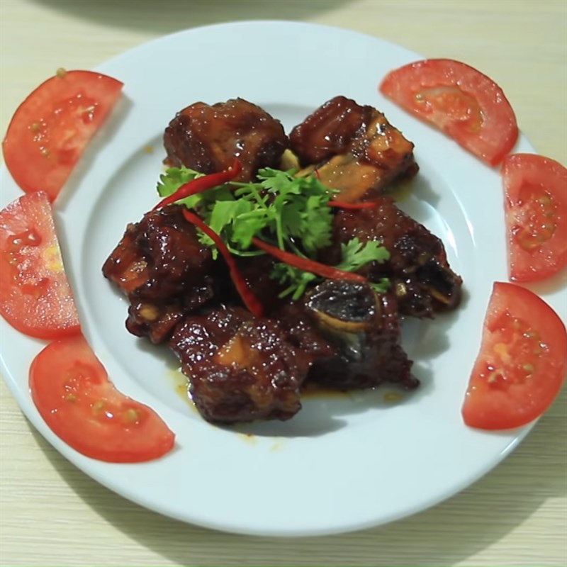 Bước 4 Hoàn thành Sườn non kho tiêu