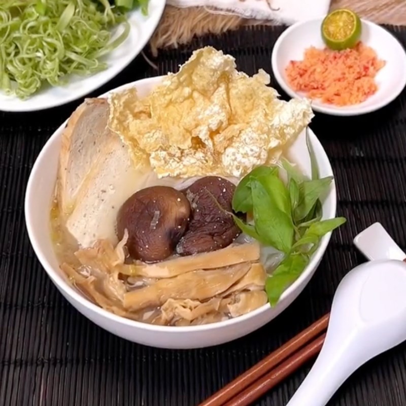 Bước 5 Thành phẩm Bún măng chay (Công thức từ kênh tiktok Bếp chay XANH)