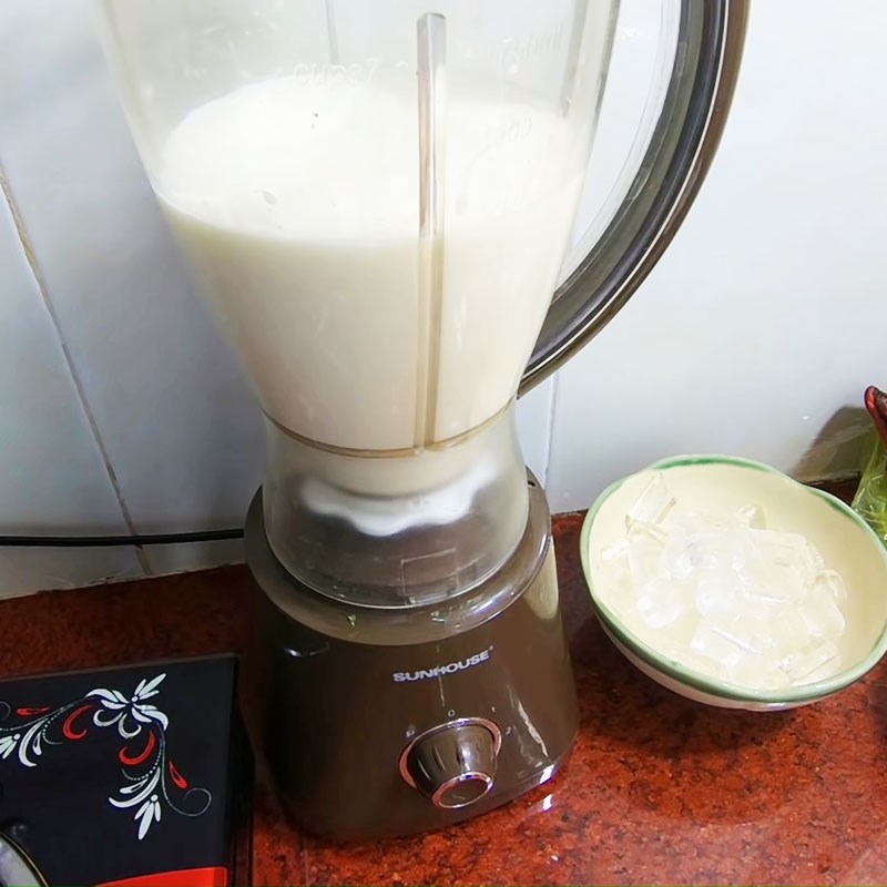 Bước 4 Hoàn thành Sinh tố ca cao dừa