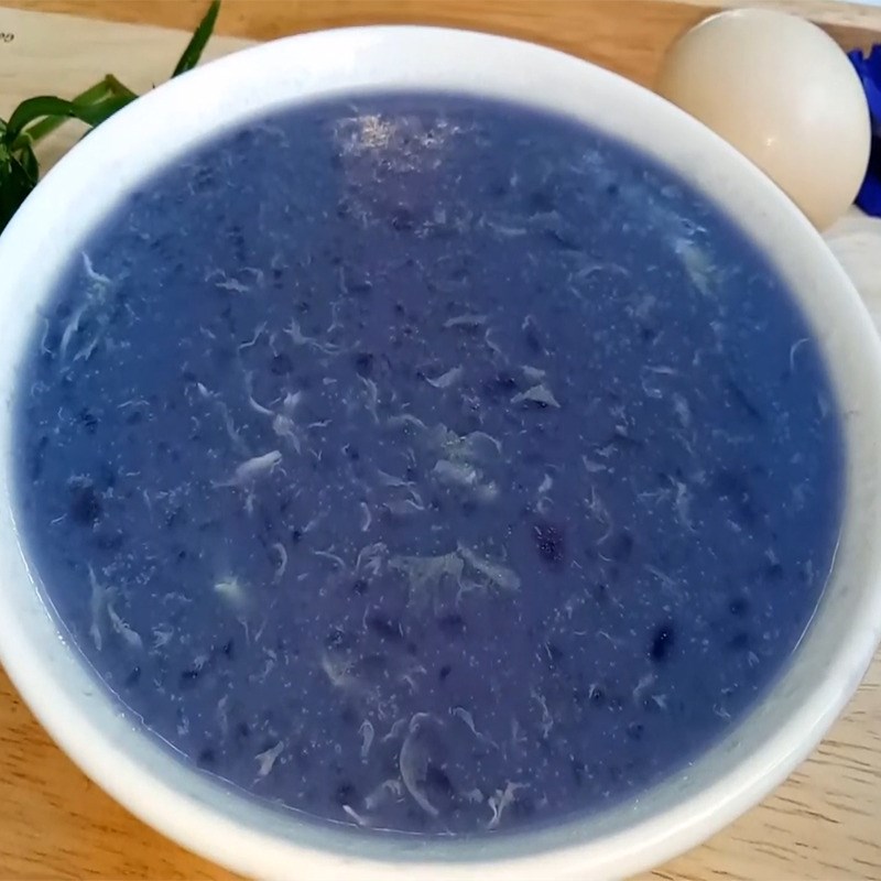 Bước 6 Hoàn thành Cháo trứng gà khoai lang tím