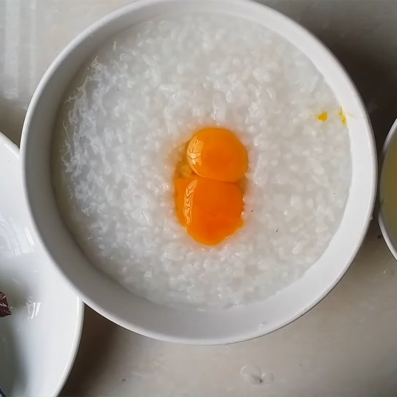 Bước 3 Hoàn thành Cháo hành tía tô