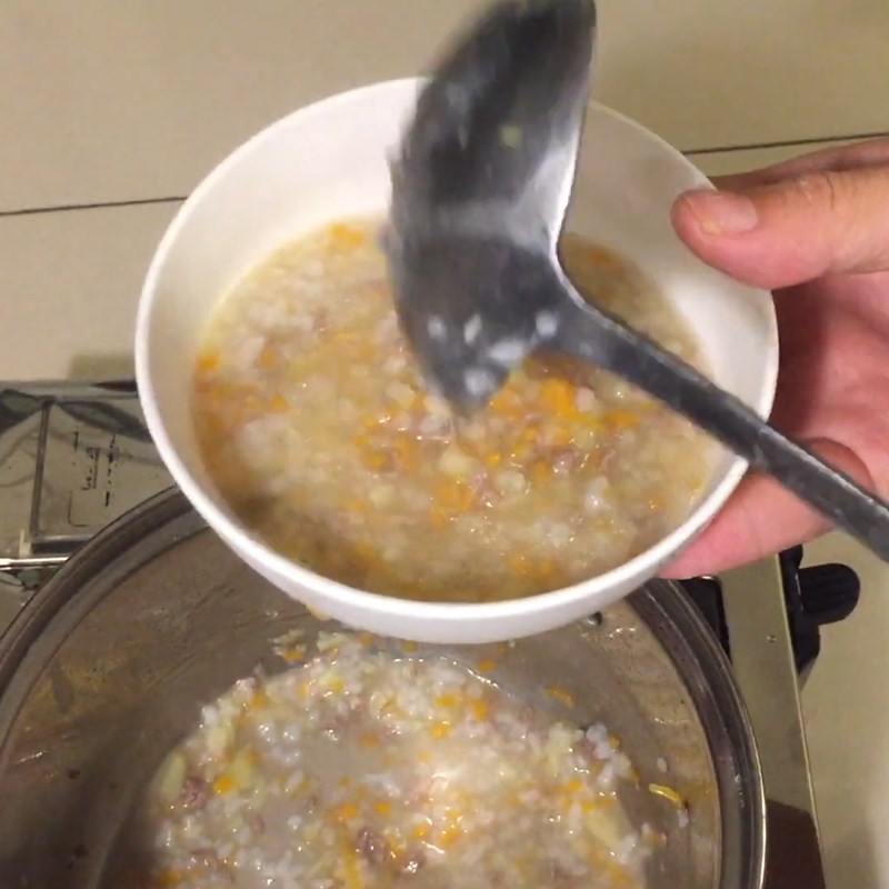 Bước 7 Hoàn thành Cháo thịt bò khoai tây