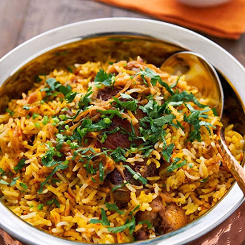 Bước 6 Hoàn thành Cơm gà biryani