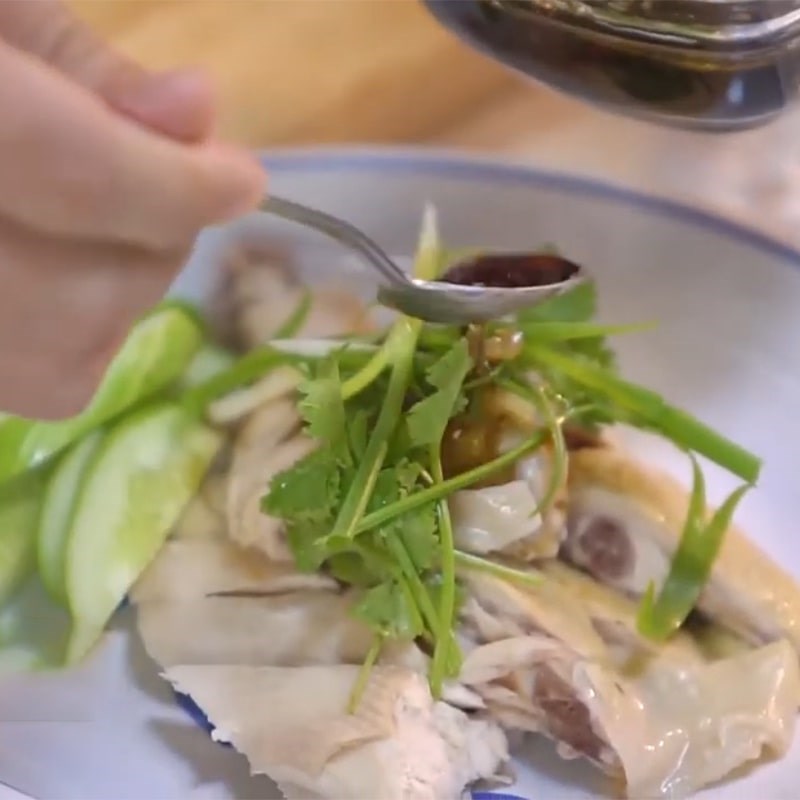 Bước 4 Hoàn thành Cơm gà Hải Nam Singapore