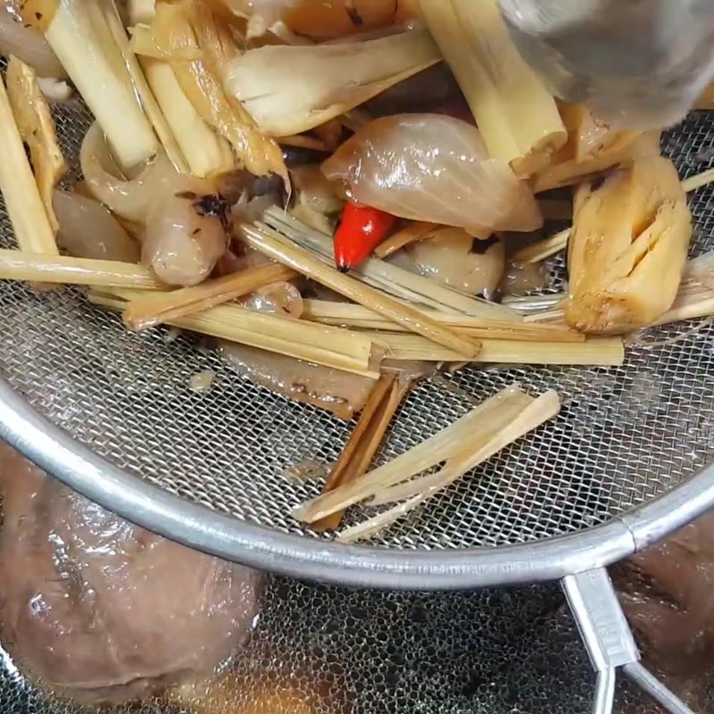 Bước 4 Hoàn thành Bắp bò hầm xì dầu