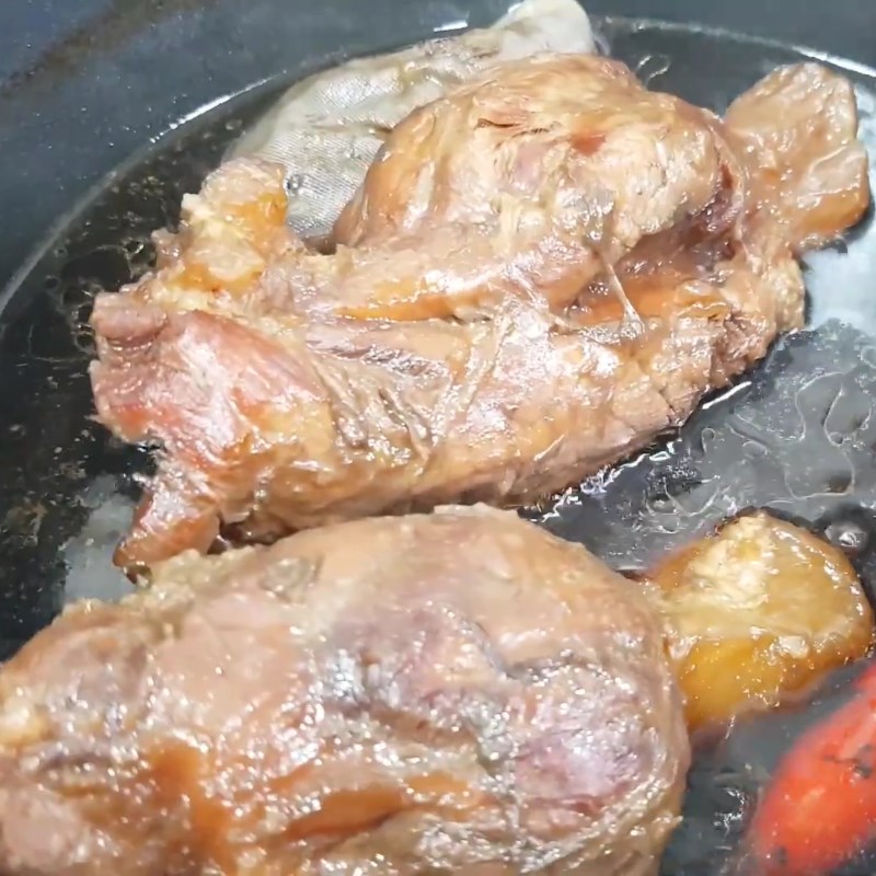 Bước 4 Hoàn thành Bắp bò hầm xì dầu