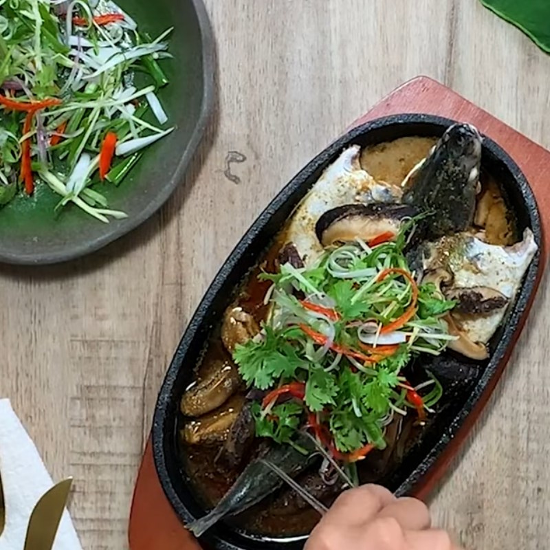 Bước 4 Hoàn thành Cá nục hấp xì dầu