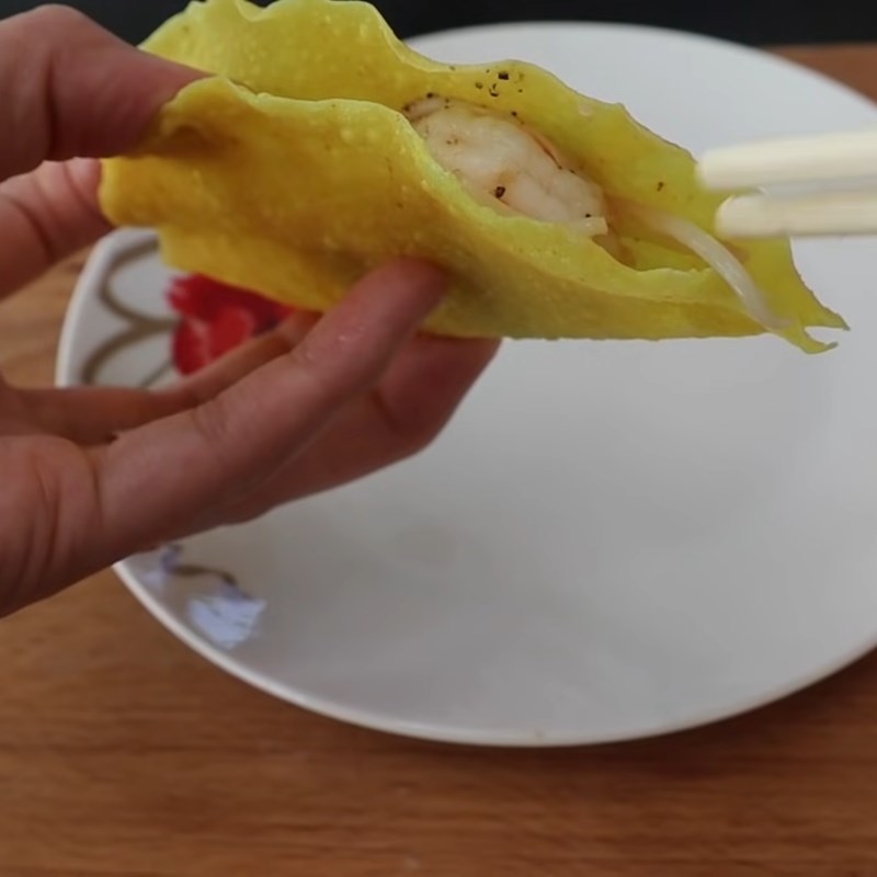 Bước 6 Hoàn thành Bánh xèo bằng bánh tráng
