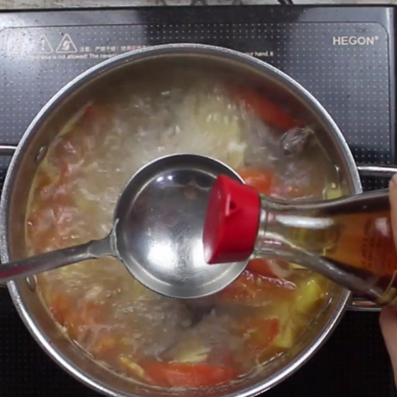 Bước 5 Hoàn thành Canh chua ếch nấu thơm