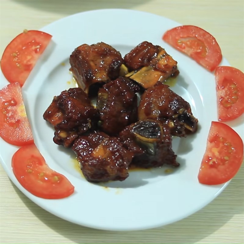 Bước 4 Hoàn thành Sườn non kho tiêu