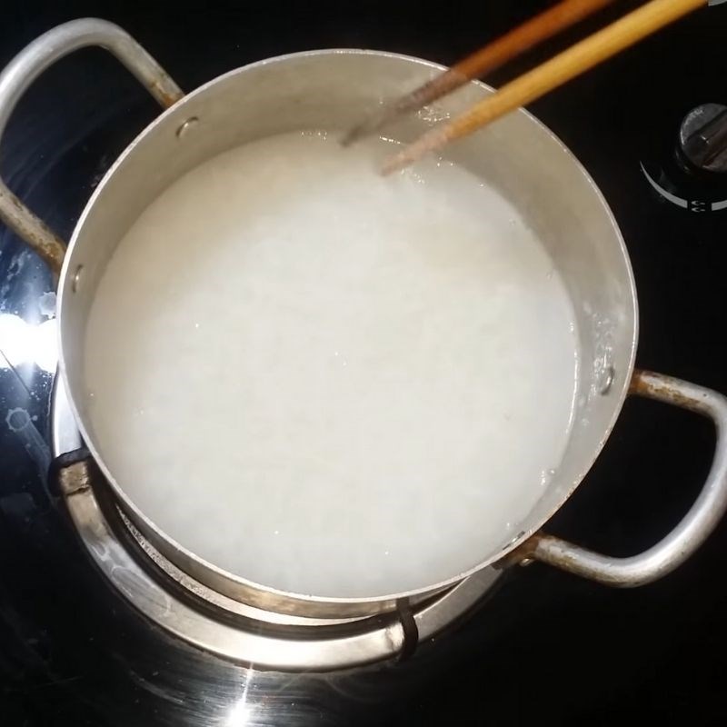 Bước 4 Hoàn thành cháo Cháo thịt băm trứng gà