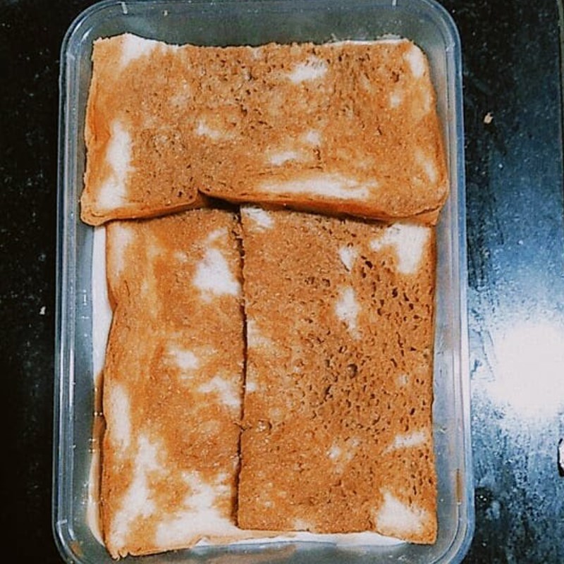 Bước 3 Hoàn thiện bánh Bánh tiramisu từ đậu hũ và bánh mì sandwich