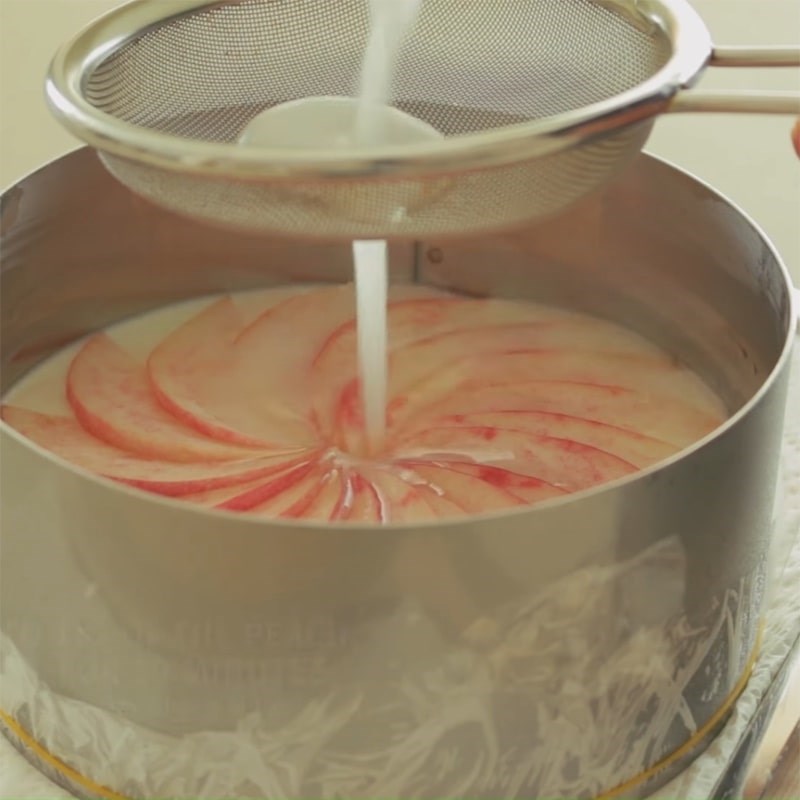 Bước 6 Hoàn thiện món ăn Panna cotta thạch soda đào