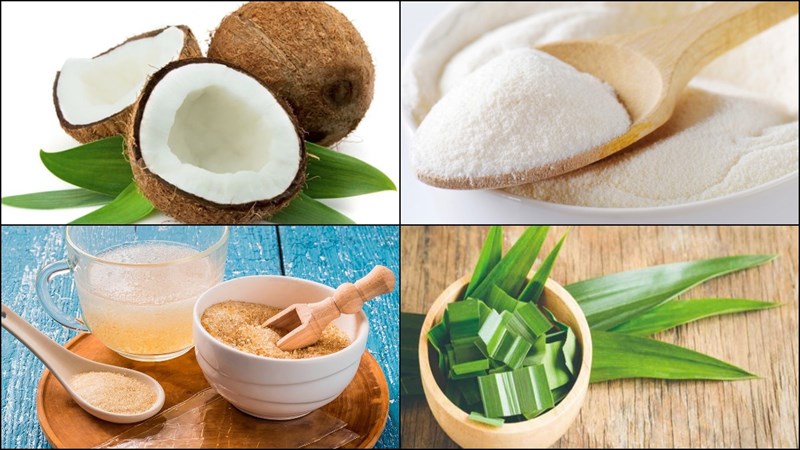 Nguyên liệu món ăn pudding sữa dừa