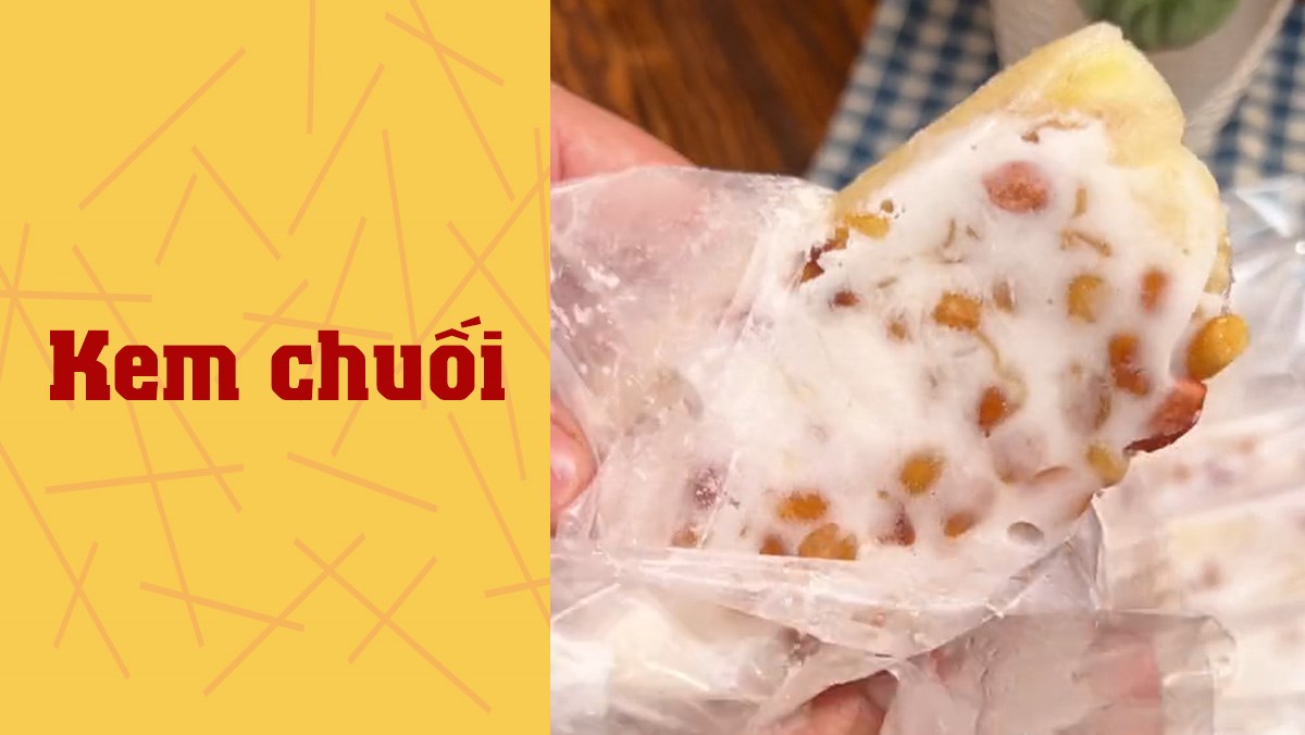 Kem chuối (Công thức được chia sẻ từ TikTok Cách Nấu Ngon cùng Cách Nấu Ngon)