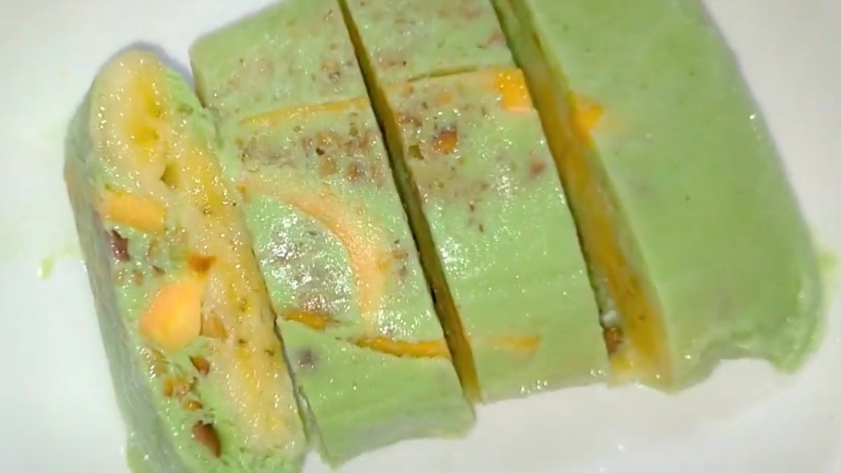 Kem chuối lá dứa