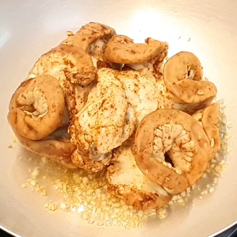 Bước 4 Khìa phèo bò Lòng bò khìa bằng chảo